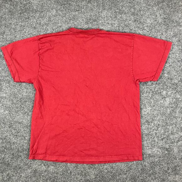 Seattle Cotton Works T-Shirt Mens Size L Red Funny Lazy Man Landscaping Graphic - Picture 6 of 7